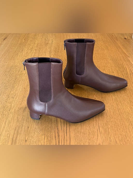 Quince Shoes - Quince Italian Leather Brown Chelsea Ankle Boots NIB Sz 7